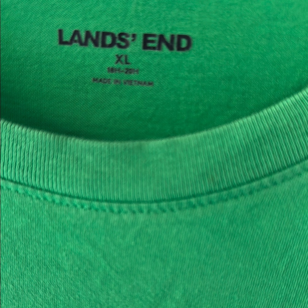 Lands' End Green Soccer Graphic Long Sleeves Shirt - Picture 5 of 9